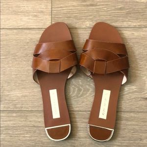 Zara | Leather slide sandals